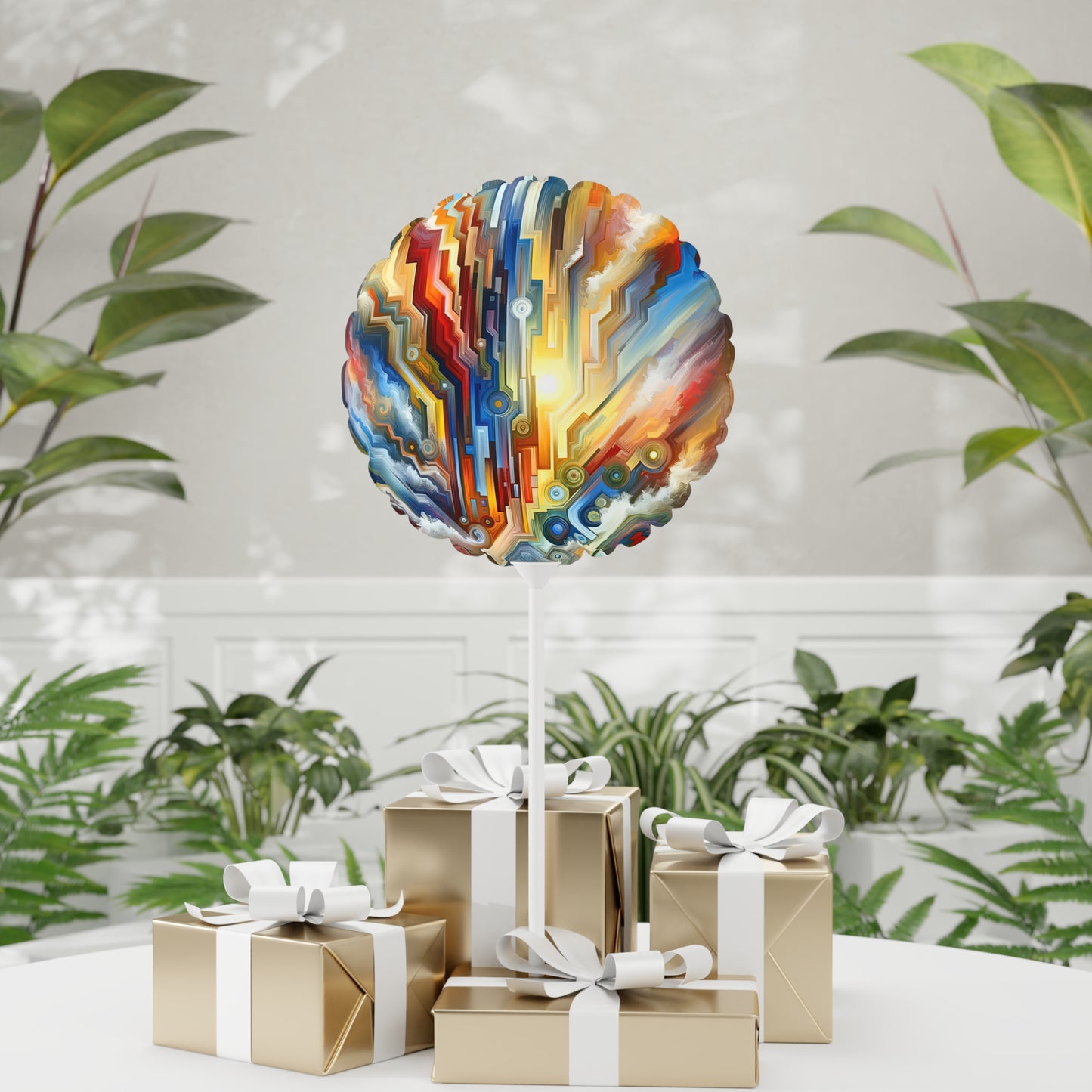 Unity Abstract Vibrancy Balloon (Round and Heart-shaped), 11"