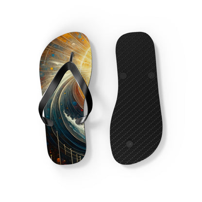 Awakened Heart Waves Flip Flops