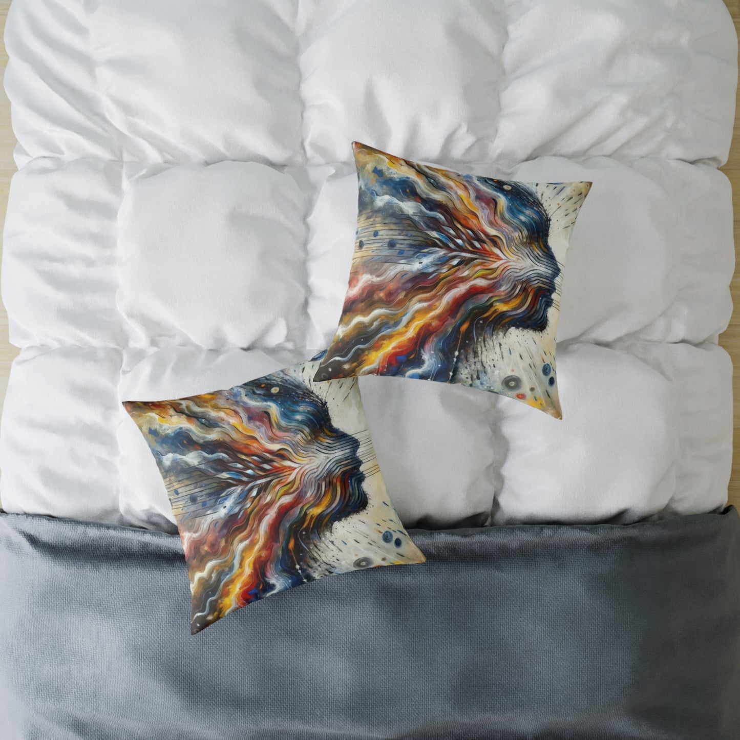 Empathetic Awakening Dynamic Spun Polyester Pillow