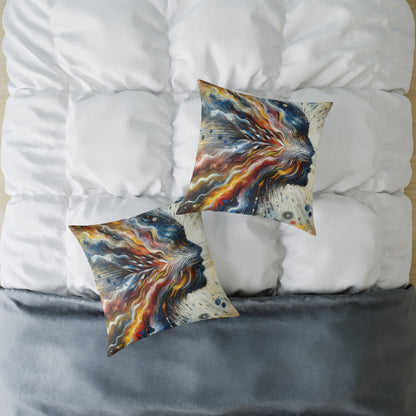 Empathetic Awakening Dynamic Spun Polyester Pillow