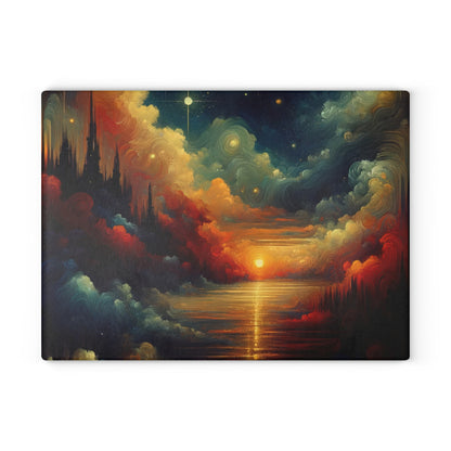 Twilight Velvet Transition Glass Cutting Board