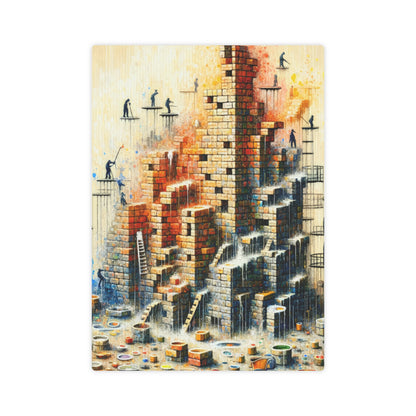 Actions Constructing Society Canvas Photo Tile