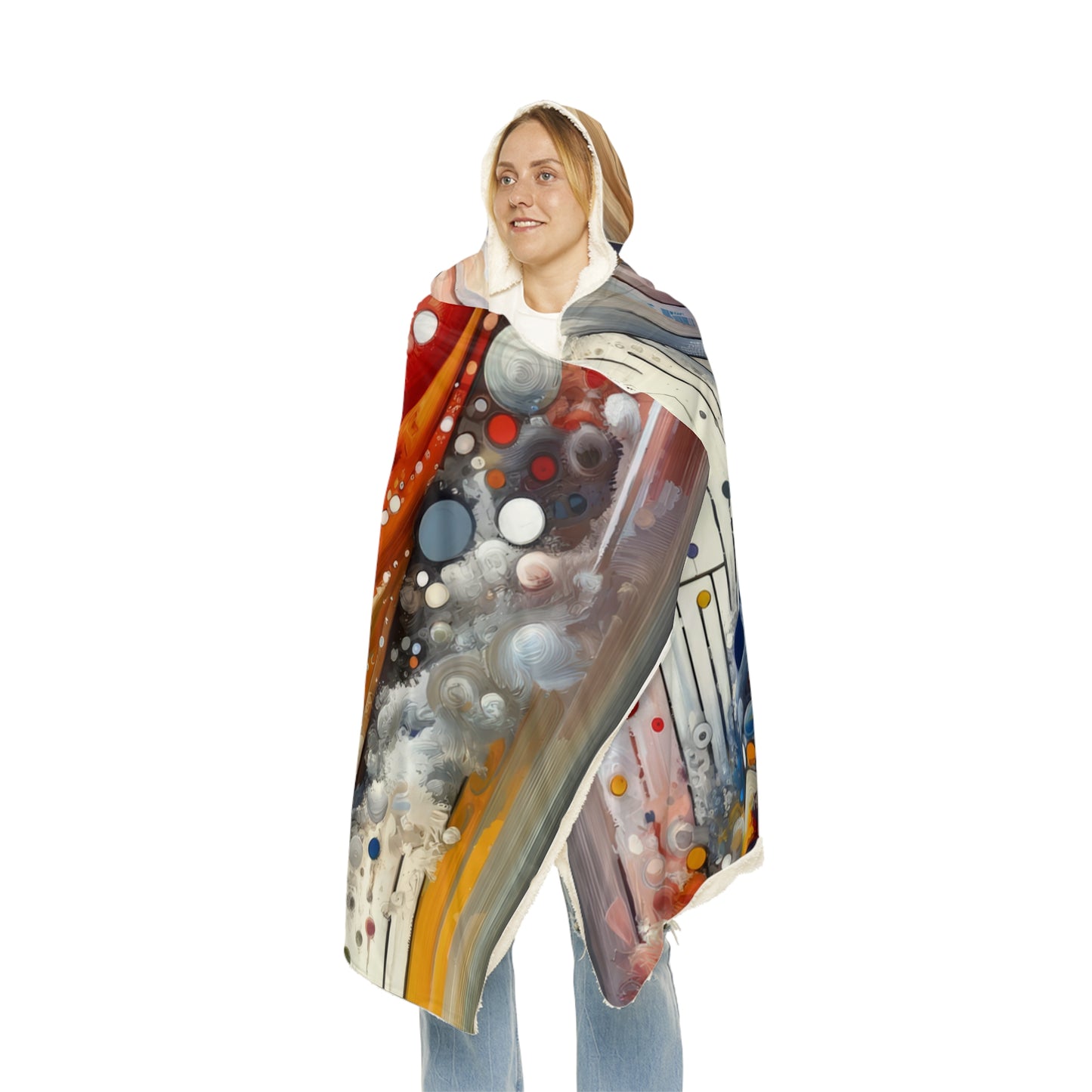 Harmonic Swirl Elegance Snuggle Blanket