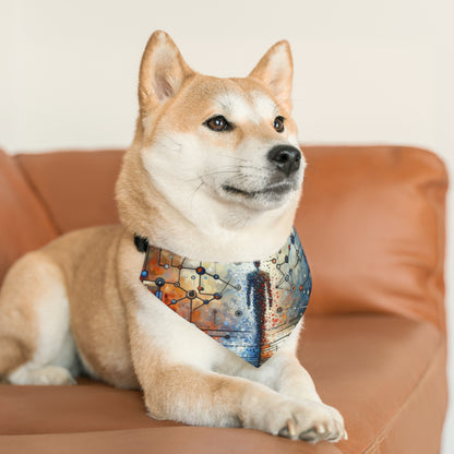 Technological Connectivity Bridge Pet Bandana Collar