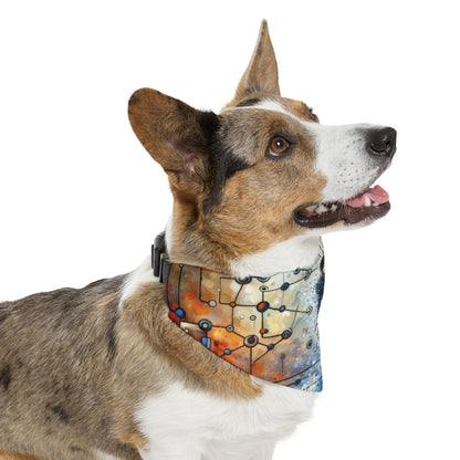 Technological Connectivity Bridge Pet Bandana Collar