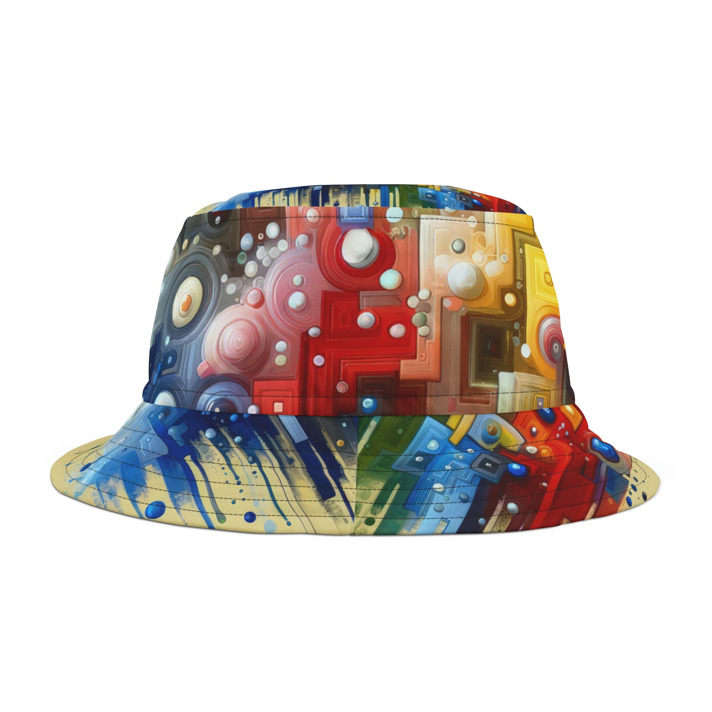 Connected Chromatic Tachism Bucket Hat (AOP)