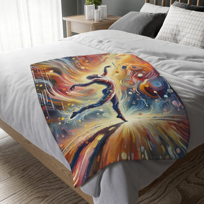 Wholehearted Divine Dance Velveteen Microfiber Blanket (Two-sided print)