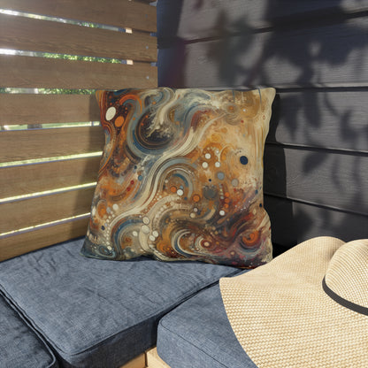 Dynamic Cultural Mosaic Outdoor Pillows