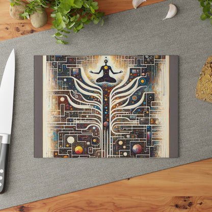 Syncing Silicon Spirituality Glass Cutting Board