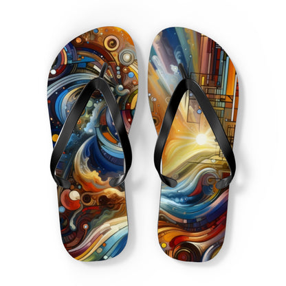 Ritualistic Growth Symphony Flip Flops