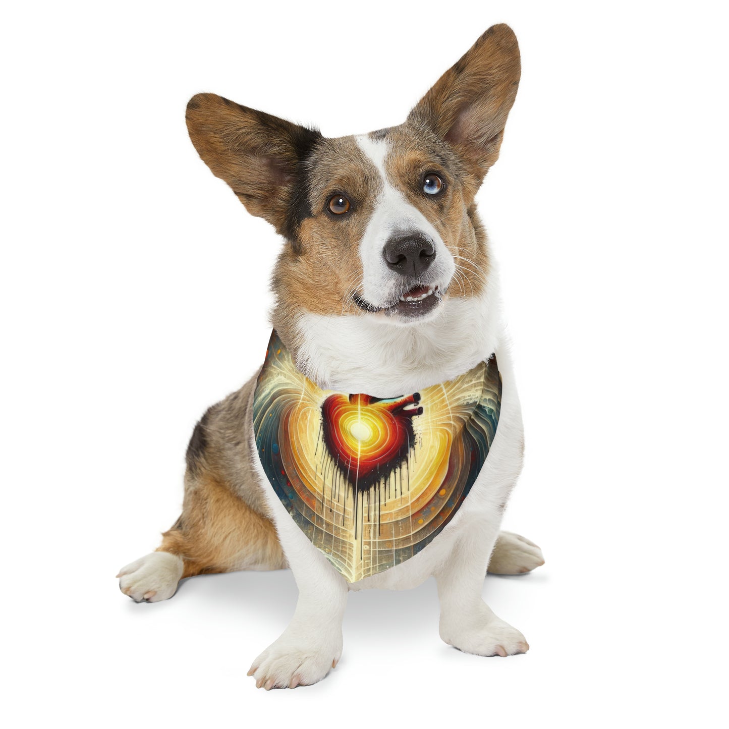 Awakened Heart Waves Pet Bandana Collar