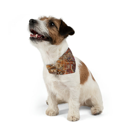 Abstract Structural Complexity Pet Bandana Collar