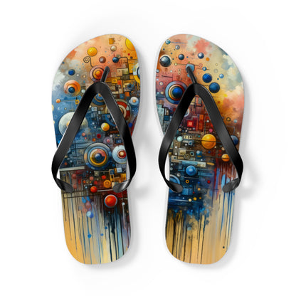 Connected Virtuality Canvas Flip Flops