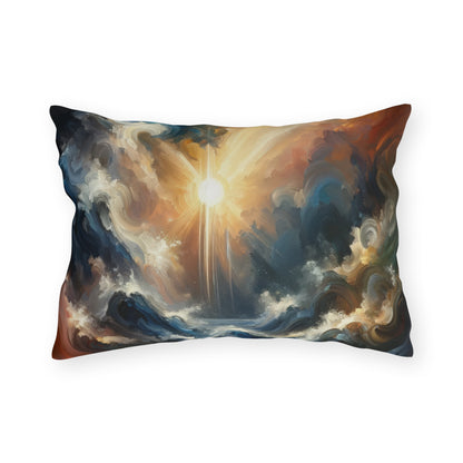 Tumultuous Sea Enlightenment Outdoor Pillows