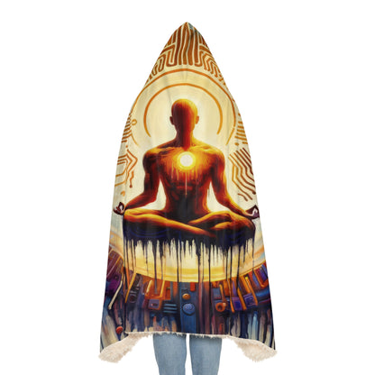 Meditative Technological Fusion Snuggle Blanket