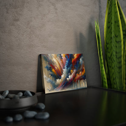 Grandiose Transformation Tachism Canvas Photo Tile
