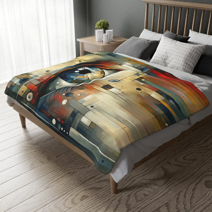 Focused Vision Quest Velveteen Microfiber Blanket (Two-sided print)