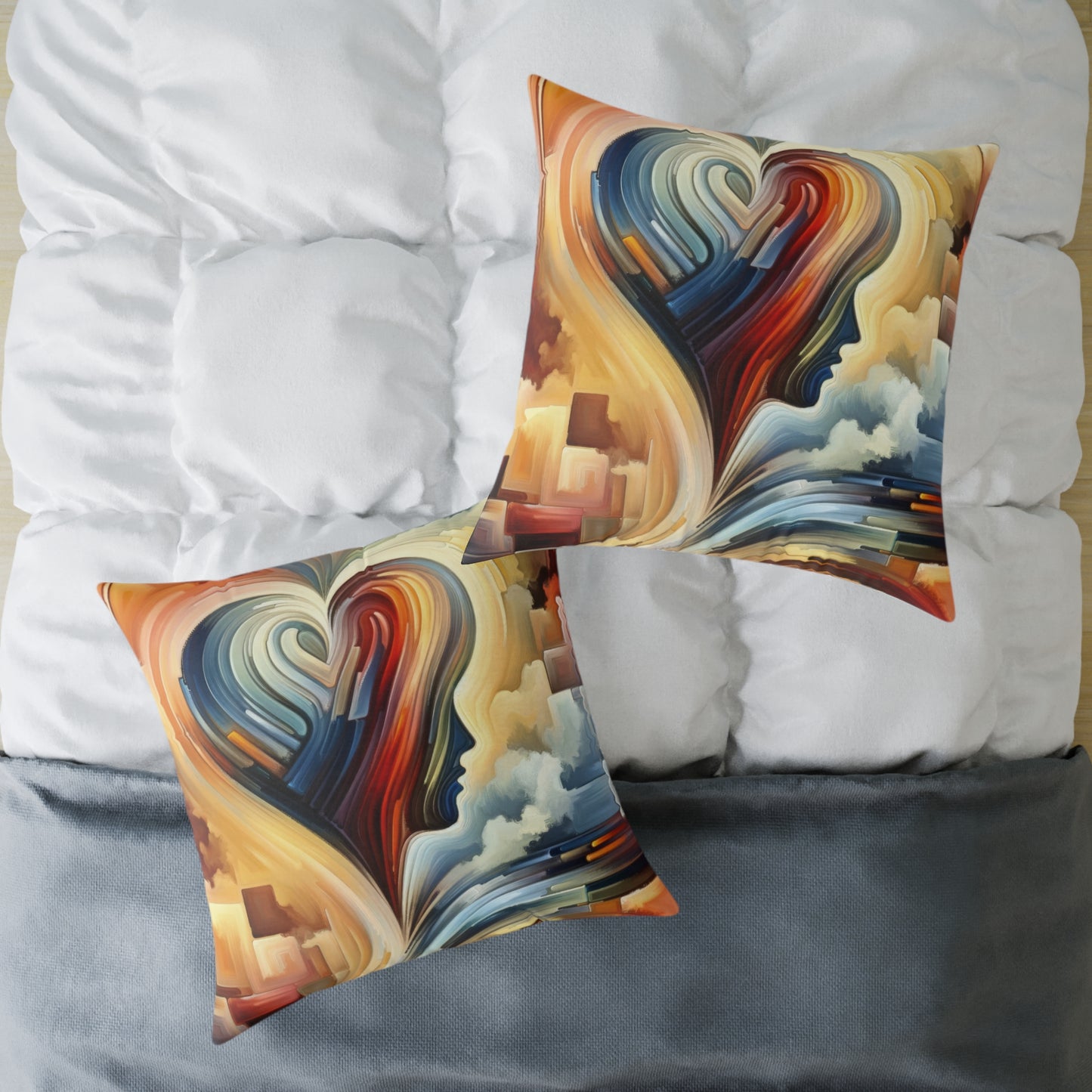 Heartfelt Lexicon Unity Spun Polyester Pillow