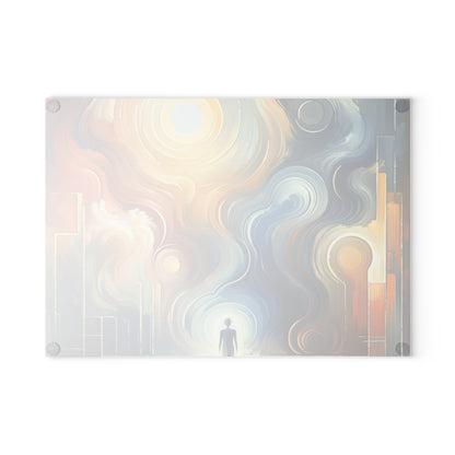 Spiritual Tranquil Sanctuary Glass Cutting Board