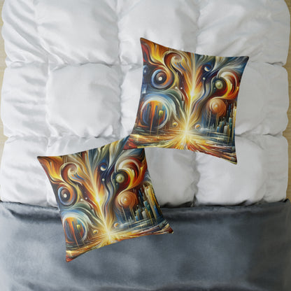 Sovereign Integral Transformation Spun Polyester Pillow