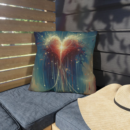 Transcendent Connection Beauty Outdoor Pillows