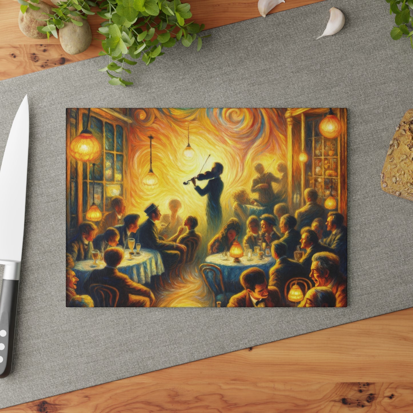 Bistro Emotive Entry Glass Cutting Board