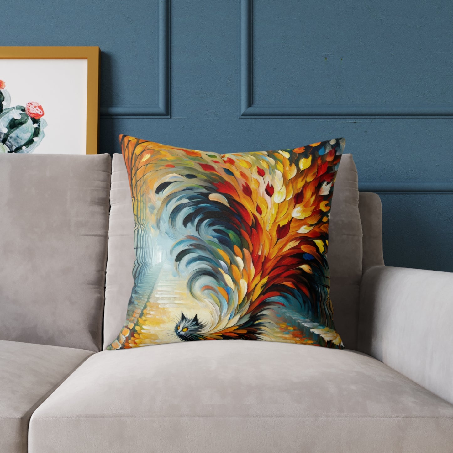 Autumn Whirlwind Escape Spun Polyester Pillow