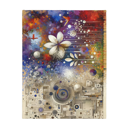 Inner Algorithm Synthesis Velveteen Microfiber Blanket (Two-sided print)