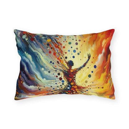 Vibrant Growth Symphony Outdoor Pillows