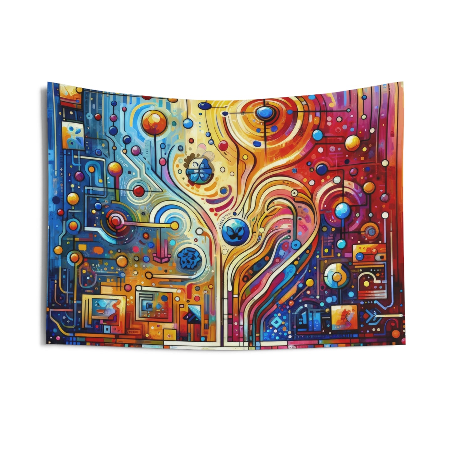 Supportive Divided Empathy Indoor Wall Tapestries