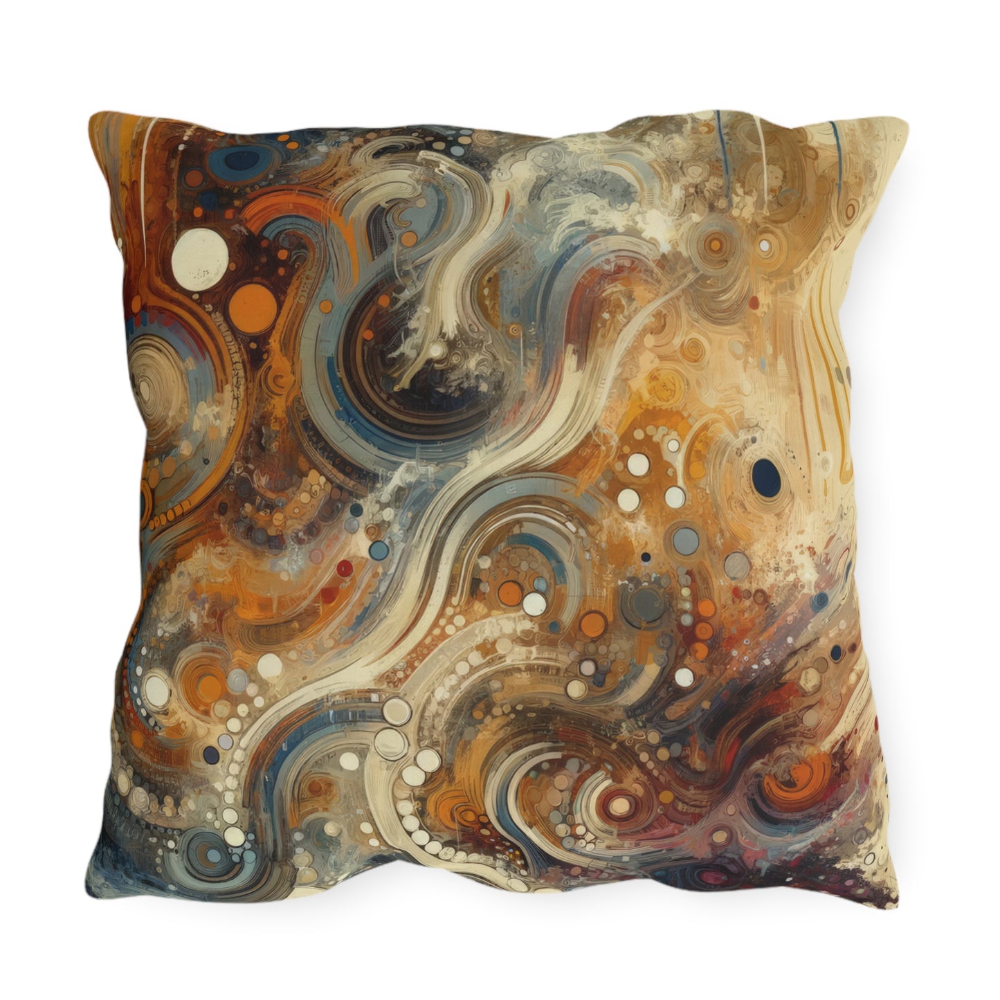Dynamic Cultural Mosaic Outdoor Pillows