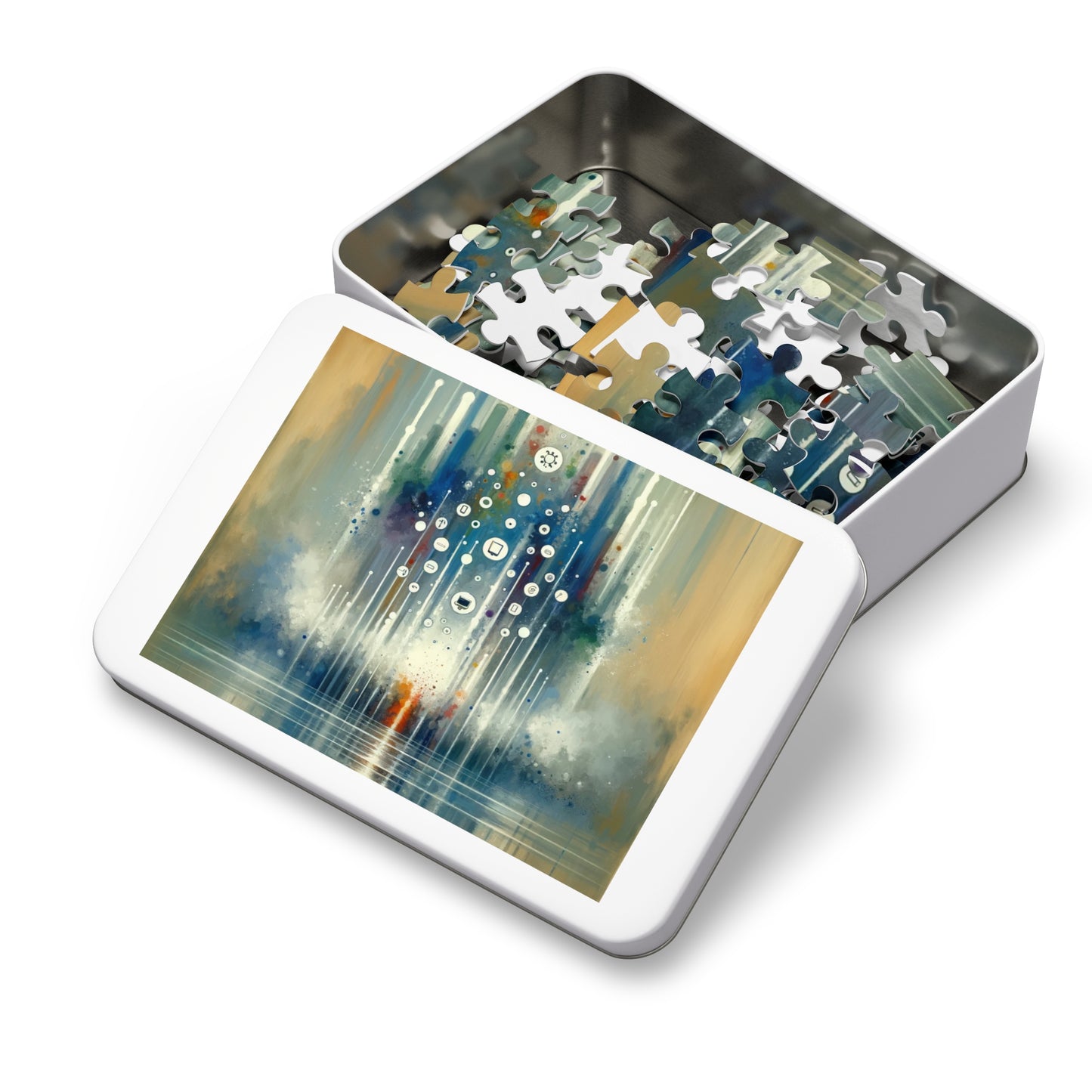 Tachism Digital Escape Jigsaw Puzzle (30, 110, 252, 500,1000-Piece)