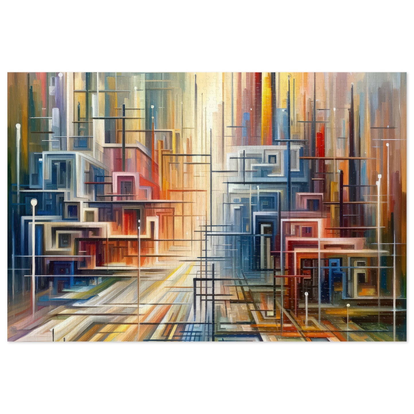 Urban Flow Interconnectedness Jigsaw Puzzle (30, 110, 252, 500,1000-Piece)