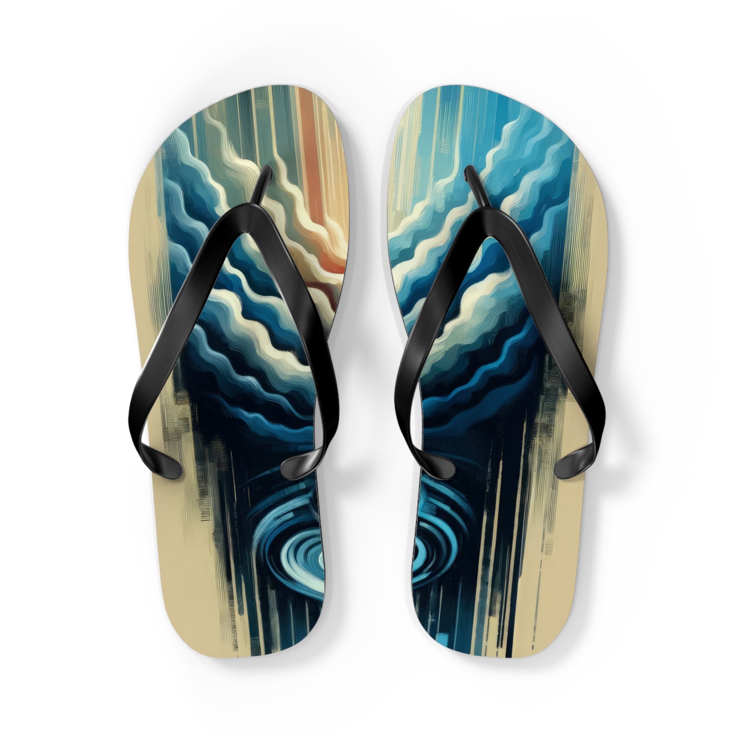 Ripple Effect Abstract Flip Flops