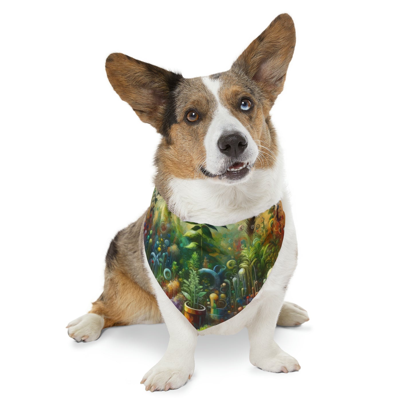 Communal Garden Microcosm Pet Bandana Collar