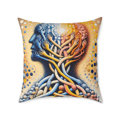 Unveiling Inner Essence Spun Polyester Pillow