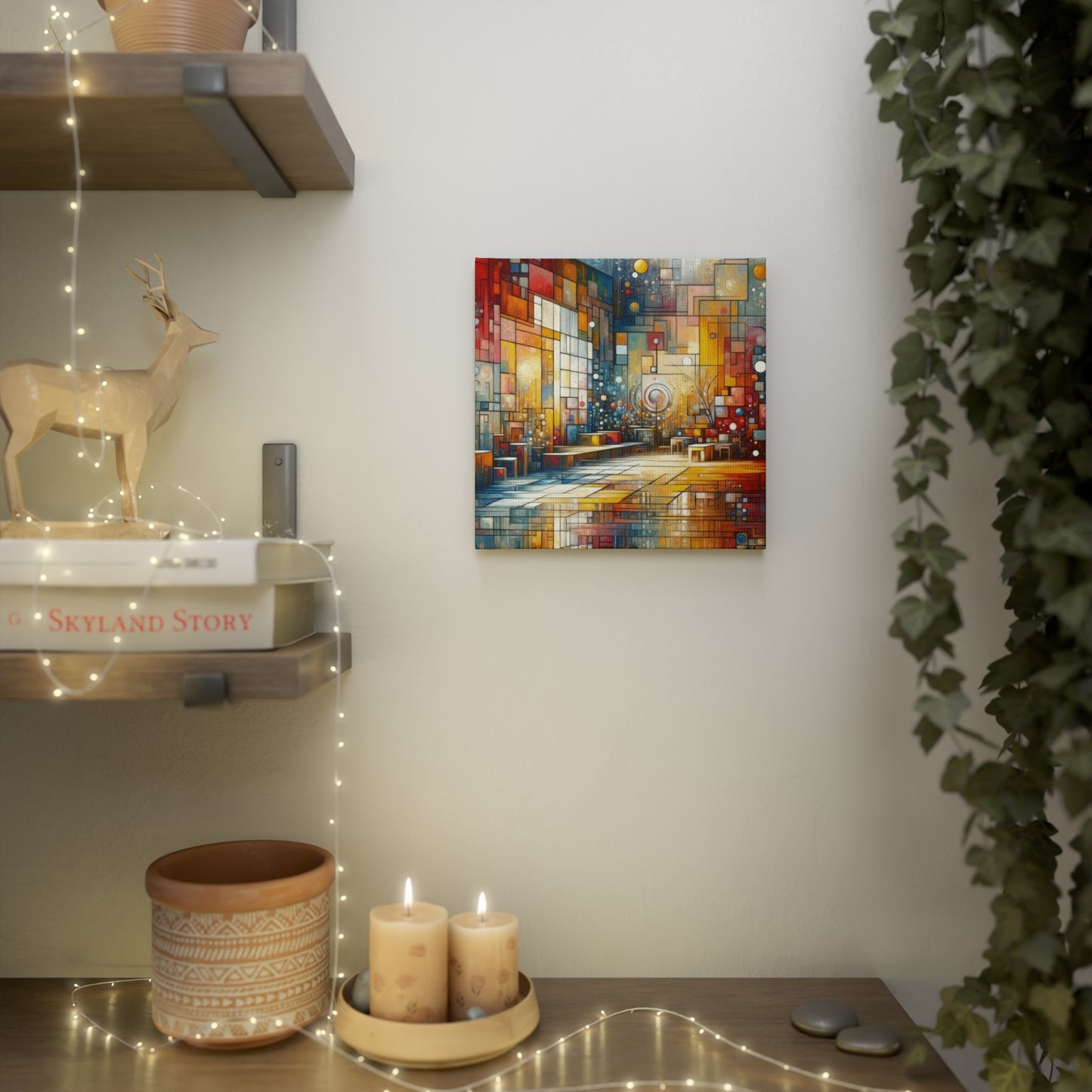 Reflective Habitation Art Canvas Photo Tile