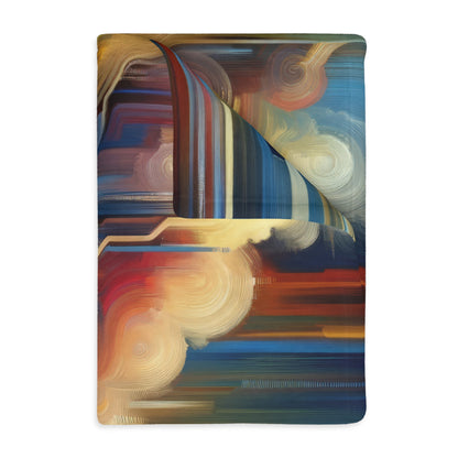 Eternal Digital Meditation Velveteen Microfiber Blanket (Two-sided print)