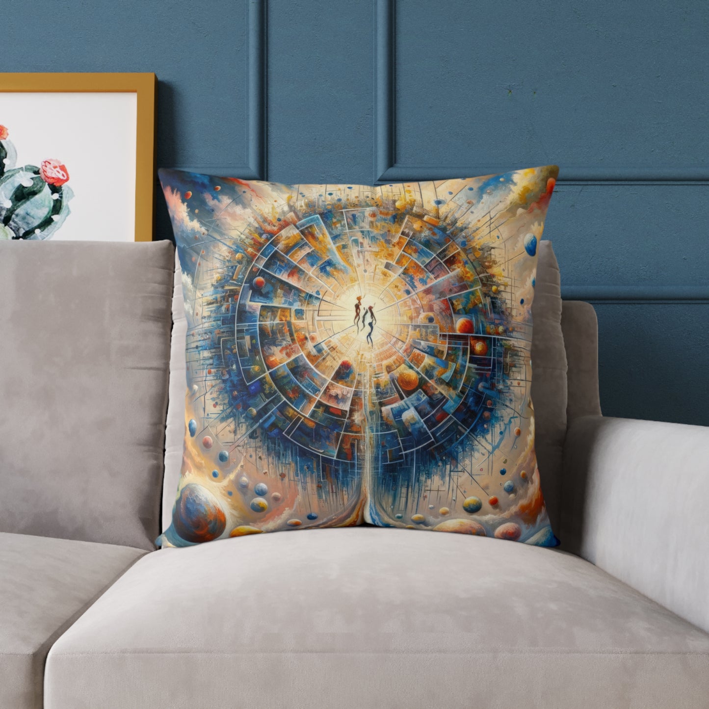 Cosmic Connection Antidote Spun Polyester Pillow