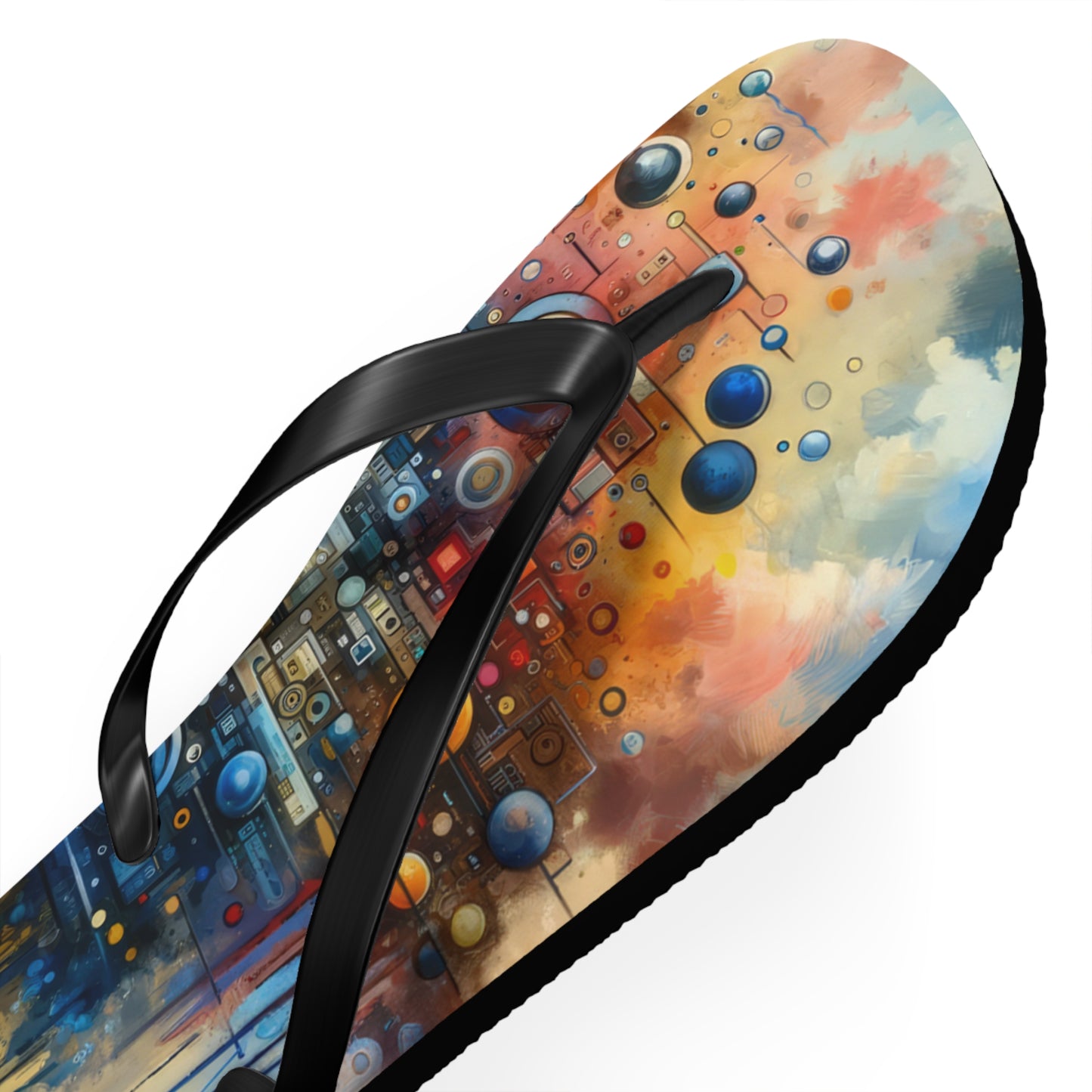 Connected Virtuality Canvas Flip Flops