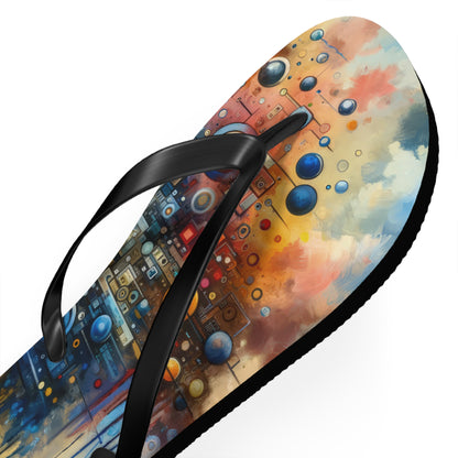 Connected Virtuality Canvas Flip Flops
