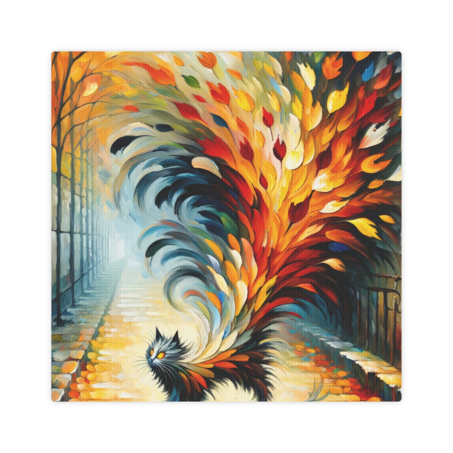 Autumn Whirlwind Escape Canvas Photo Tile