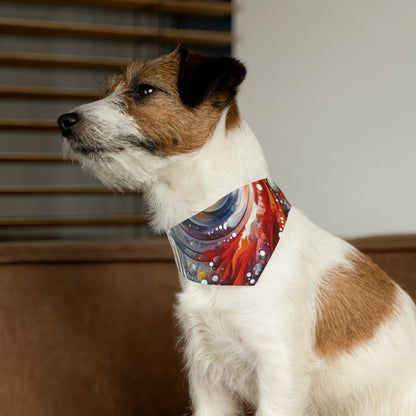 Harmonic Swirl Elegance Pet Bandana Collar