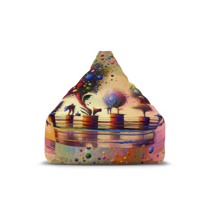 Vibrant Digital Arboriculture Bean Bag Chair Cover