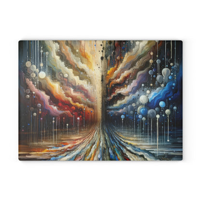 Linguistic Resonance Cascade Glass Cutting Board