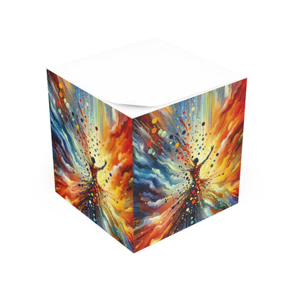 Vibrant Growth Symphony Note Cube