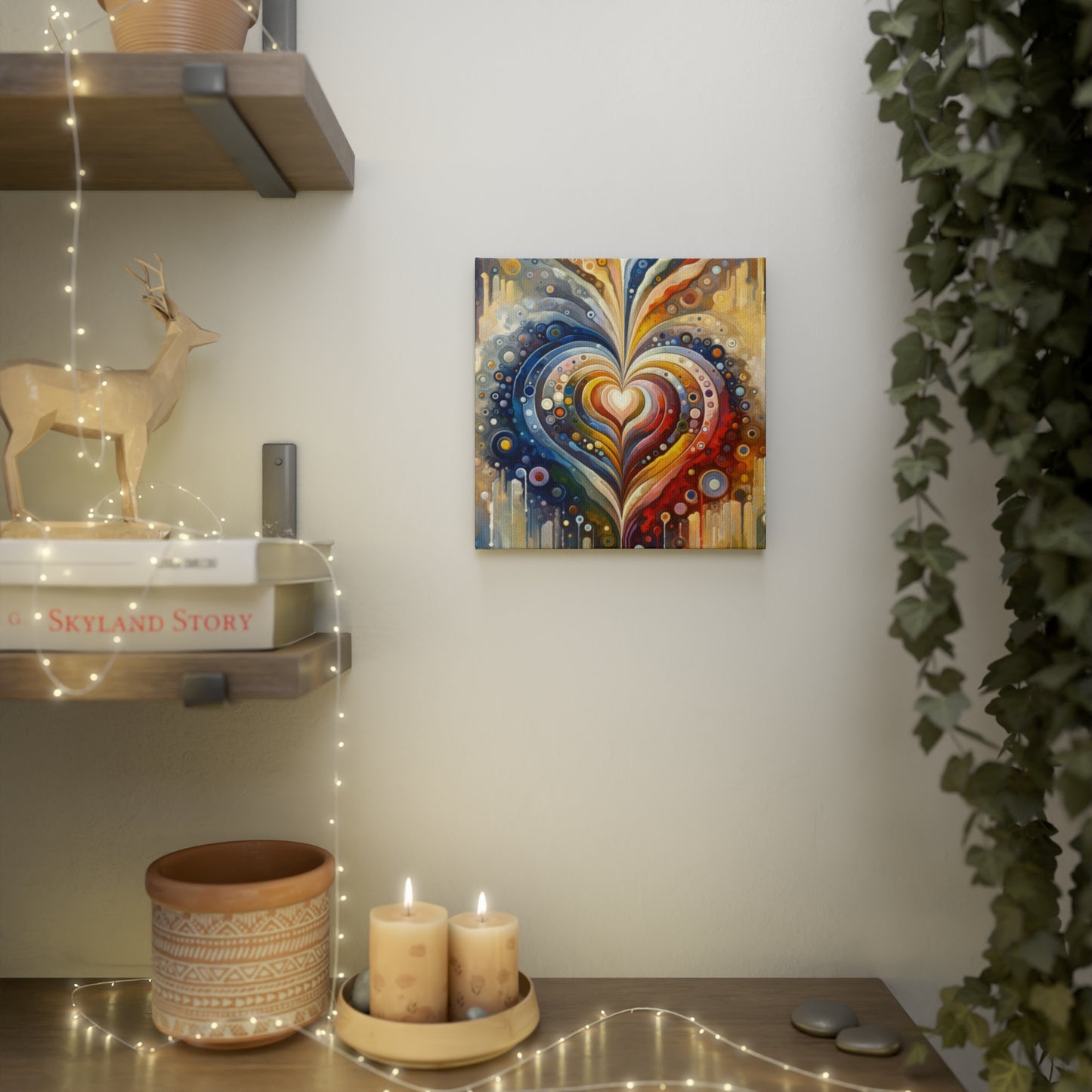 Harmonic Heart Essence Canvas Photo Tile