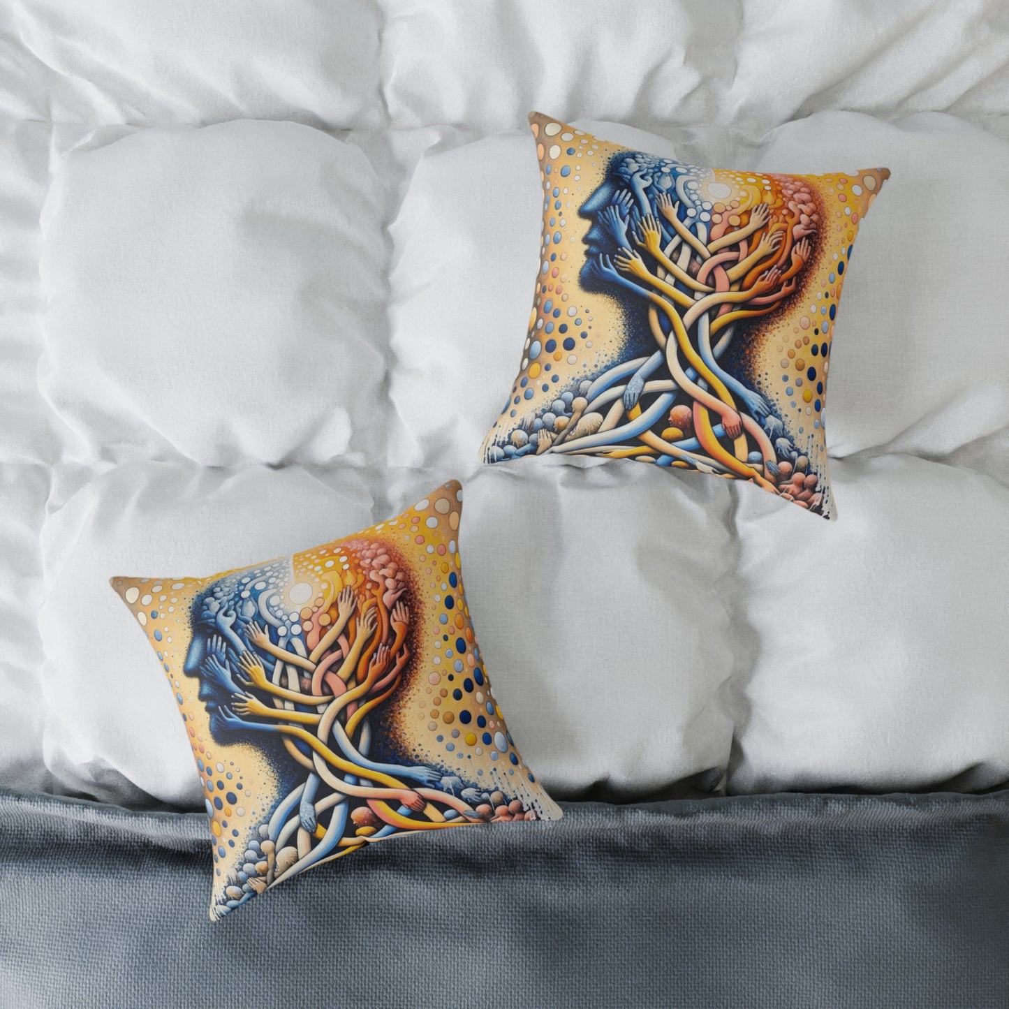 Unveiling Inner Essence Spun Polyester Pillow