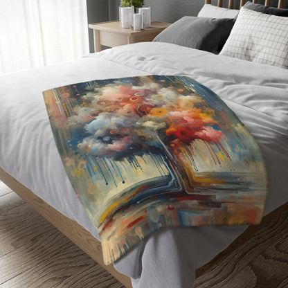 Abstract Beliefs Reflection Velveteen Microfiber Blanket (Two-sided print)