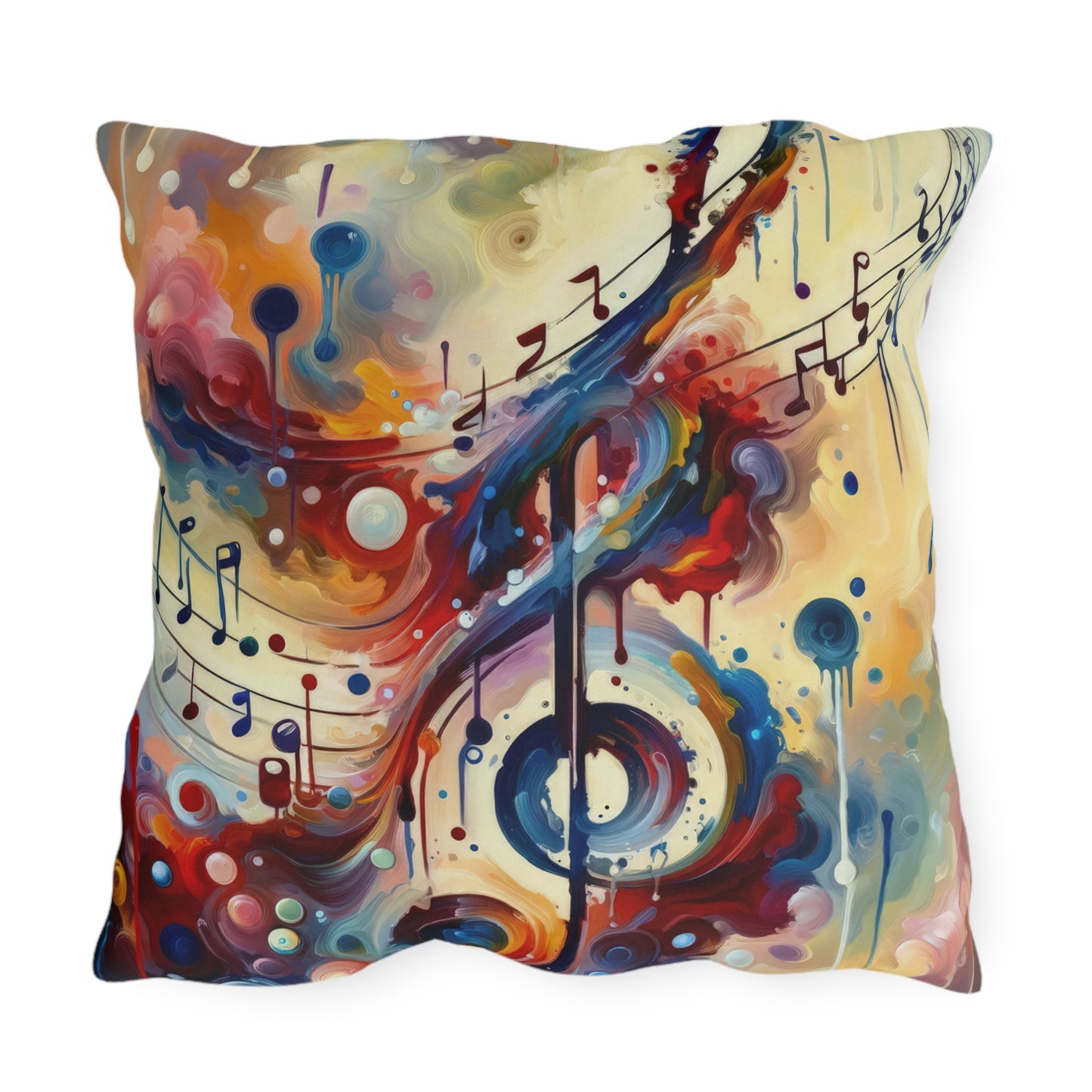 Harmonizing Melody Life Outdoor Pillows